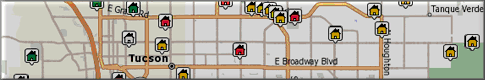 Search and Find Tucson houses and homes on Map